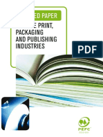 PEFC Certified Paper For The Print, Packaging, and Publishing Industries