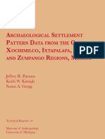 By Jeffrey R. Parsons, Keith W. Kintigh and Susan A. Gregg - Archaeological Settlement Pattern Data From The Chalco, Xochimilco, Ixtapalapa, Texcoco and Zumpango Regions, Mexico PDF