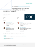 Predictive Uncertainty Estimation in Water Demand Forecasting Using The Model Conditional Processor