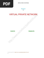 Download Seminar Report On VIRTUAL PRIVATE NETWORK by njpatel9 SN48420257 doc pdf