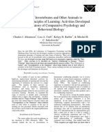 Abramson 2011 The use of invertebrates and other animals to demonstrate principles of learning