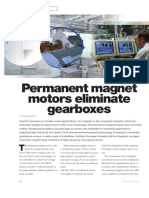 Permanent Magnet Motors Eliminate Gearboxes: Automation Technologies
