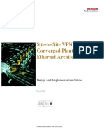 Site-to-Site VPN To A Converged Plantwide Ethernet Architecture