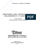 Reale, Antiseri - Historia del pensamiento filosófico y científico, I Antigüedad y Edad Media - 1992.pdf