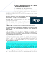 Fundamentos Legales en La Responsabilidad Civil Por El Hecho de Las Cosas Animadas e Inanimadas