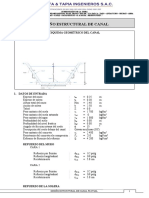 Diseño estructural canal pluvial