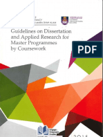 Guidelines For Dissertation and Applied Research - Latest 12102020