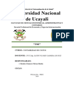 Universidad Nacional de Ucayali: Facultad de Ciencias Enonómicas, Administrativas Y Contables