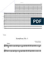 Symphony No 1 - Score and Parts