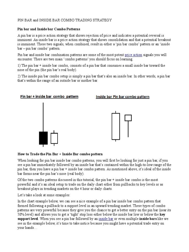 Pin Bar and Inside Bar Combo Trading Strategy | PDF | Market Trend ...