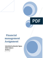 Financial Management Assignment 2