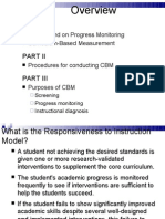 Background On Progress Monitoring Curriculum-Based Measurement