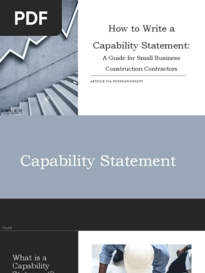 how to write a capability statement - revised