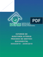 Informe Auditoria Interna Proceso Gestión Documental # - Iaipgd-2019-30