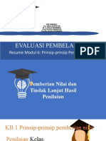 Evaluasi Pembelajaran Modul 6 Kelompok