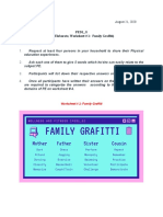 PE - 1.5 Elaborate, Worksheet 1,  Family Grafitti