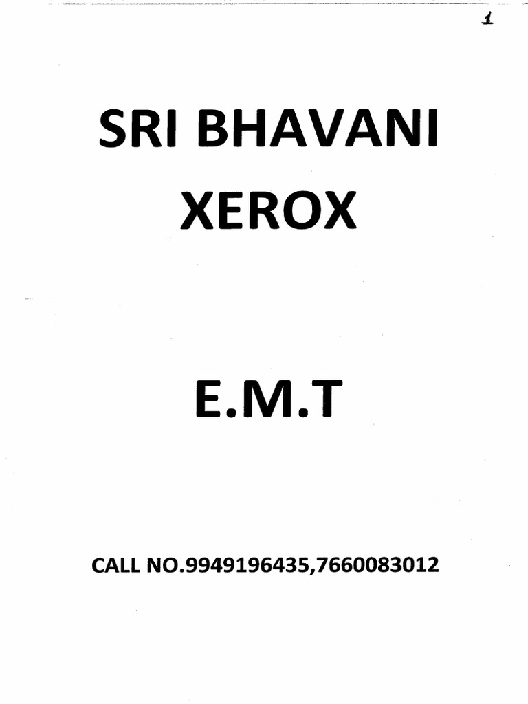 EMTL Notes | PDF