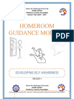 Homeroom Guidance Module: Developing Self Awareness Developing Self Awareness Developing Self Awareness