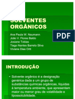 SOLVENTES ORGÂNICOS