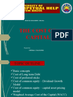 The Cost of Capital: Chema C. Paciones
