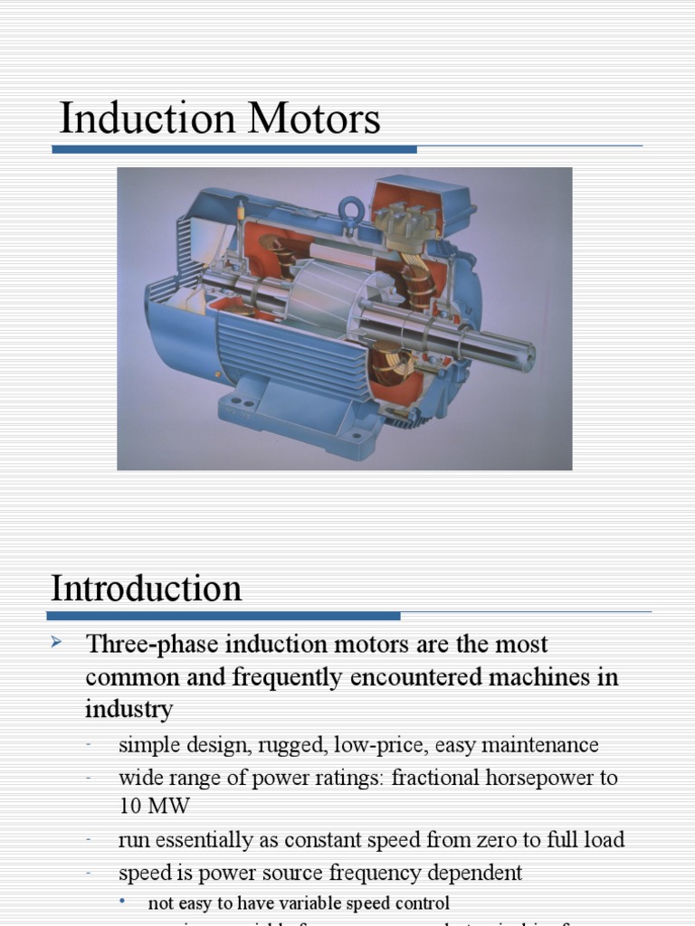 7 - Lecture - Induction Motors | PDF | Electric Motor | Mechanical ...
