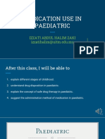 Medication Use in Paediatric