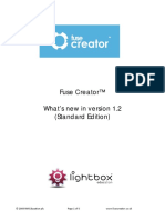 Fuse Creator™ What's New in Version 1.2 (Standard Edition) : © 2009 RM Education PLC Page 1 of 6 WWW - Fusecreator.co - Uk