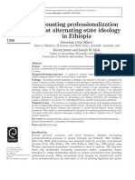 Accounting Professionalization Amidst Alternating State Ideology in Ethiopia