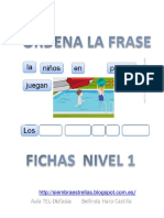 Fichas Ordena La Frase 1 PDF