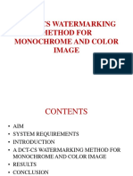 A DCT-CS Watermarking Method For Monochrome and Color Images