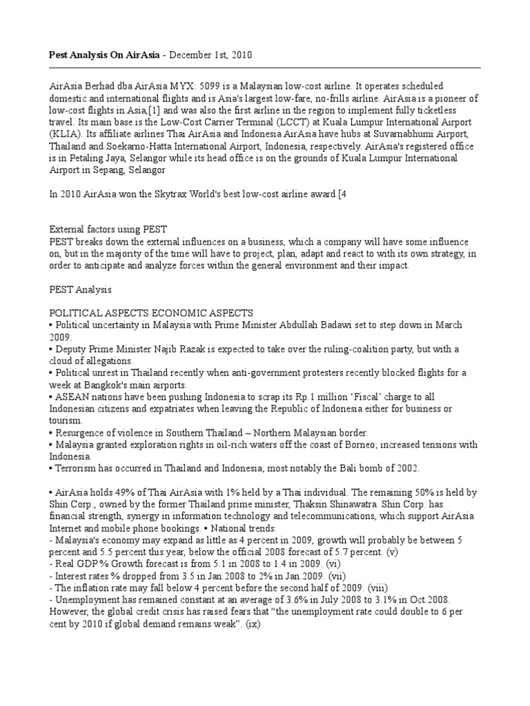Airasia | PDF | Malaysia | Thailand