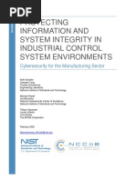 Protecting Information and System Integrity in Industrial Control System Environments