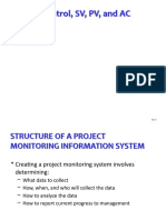 Project Control, SV, PV, and AC