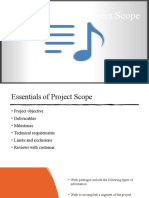 Project Scope: Sanjay Fuloria