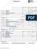 Top Students LLB Degree Performance