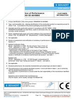 EC Declaration of Performance DRAMIX® 3D 80/60BG: Customer Information