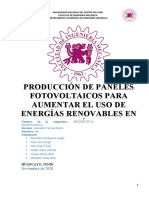 Producción paneles fotovoltaicos Huancayo