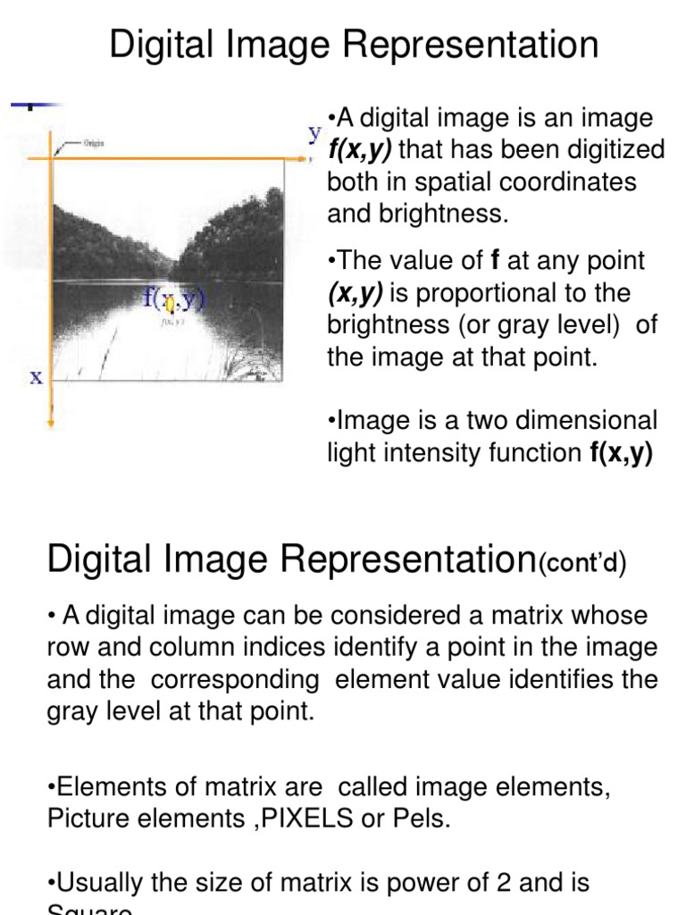Digital Image Representation Unit1 PDF Image Resolution Image
