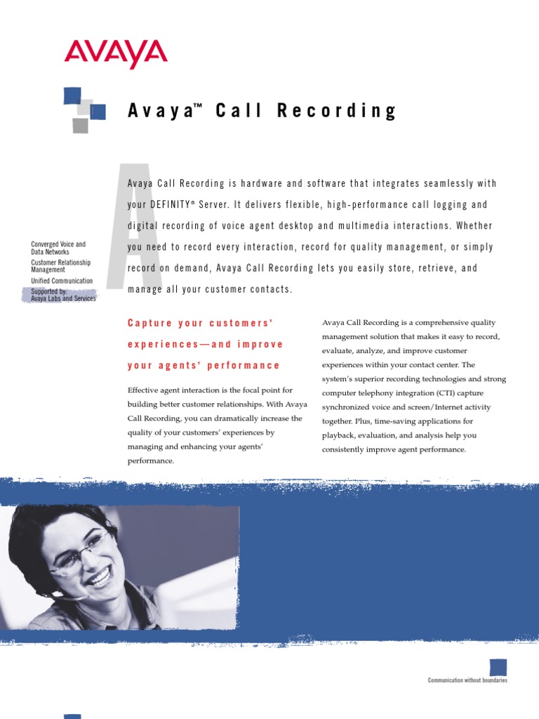 Avaya Call Recording: Graphical User Interface | PDF | Call Centre ...