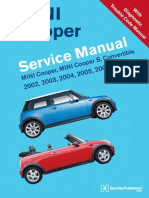Mini Cooper 2002 - 2006 Service Repair Workshop Manual