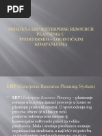 Primjena ERP (Enterprise Resourch Planning)