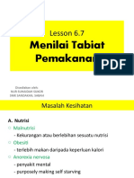 Tabiat Pemakanan Dan Masalah Kesihatan