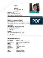 Curriculum Vitae Corales, Joseph P