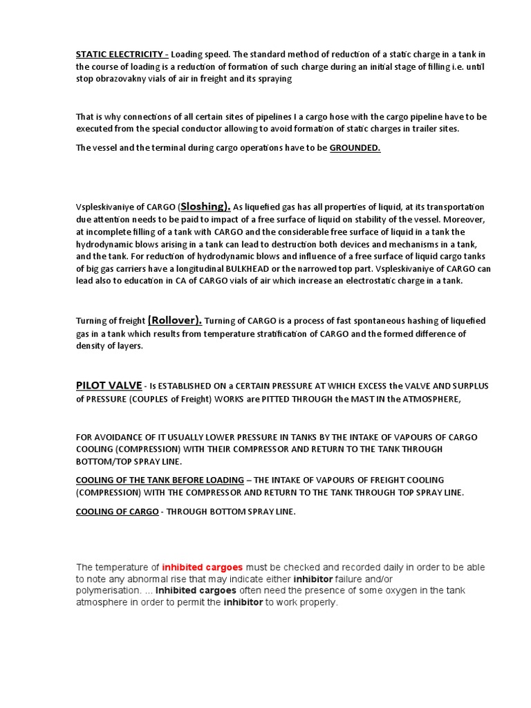 Cargo Properties LPG PDF