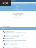 Advanced Digital Control Syst EE554: Discrete Time Systems