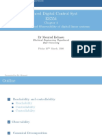 Advanced Digital Control Syst EE554: Controllability and Observability of Digital Linear Systems