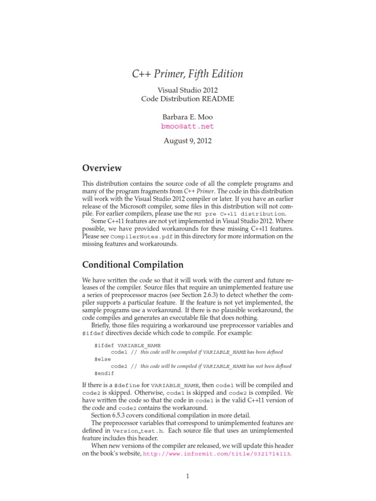 A Guide to Building and Running the C++ Source Code Examples from C++ ...