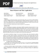 Smart Polymers and Their Applications: September 2014, Volume 2 Issue 4, ISSN 2349-4476