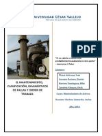 El Mantenimiento Clasificacion Diagnosticos de Fallas y Orden de Trabajo PDF