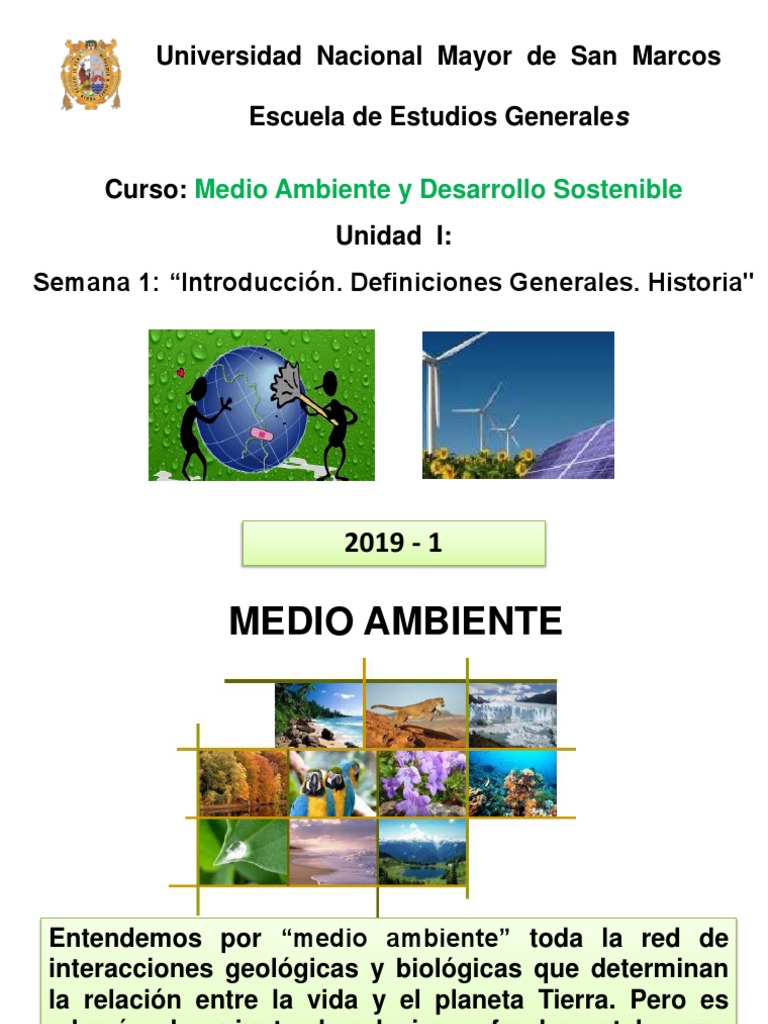 Semana 1 - MAyDS (Clase) | PDF | Sustentabilidad | Entorno natural